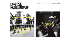 Desktop Screenshot of dansehallerne.dk